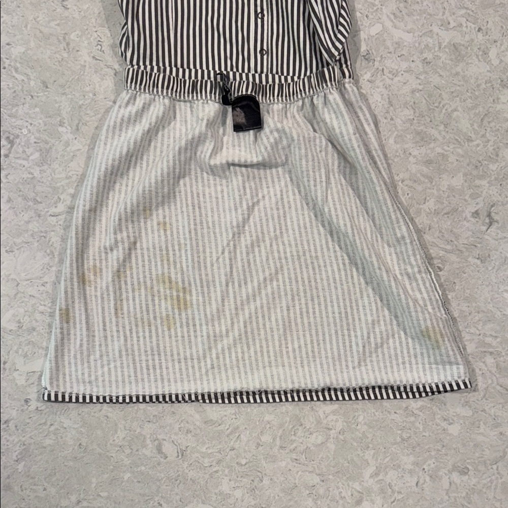 O'Neill Black and White Striped Backless Dress - Picture 5 of 6